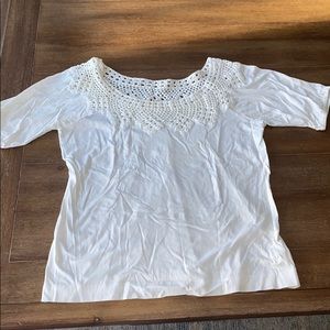 American Eagle Crochet T-shirt